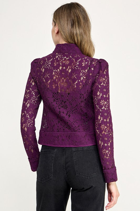 Pre-order Nov 2 Purple Lace Top
