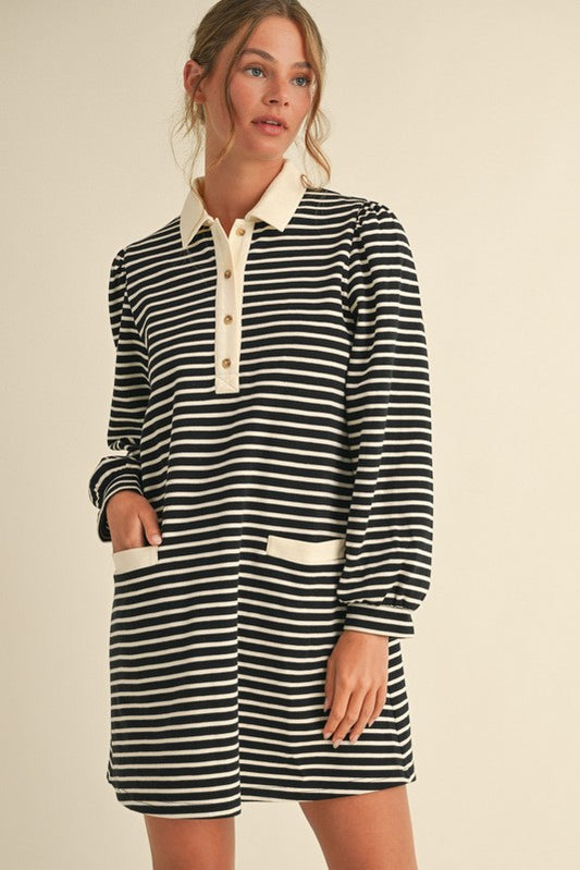 Stripe Dress with Pockets
