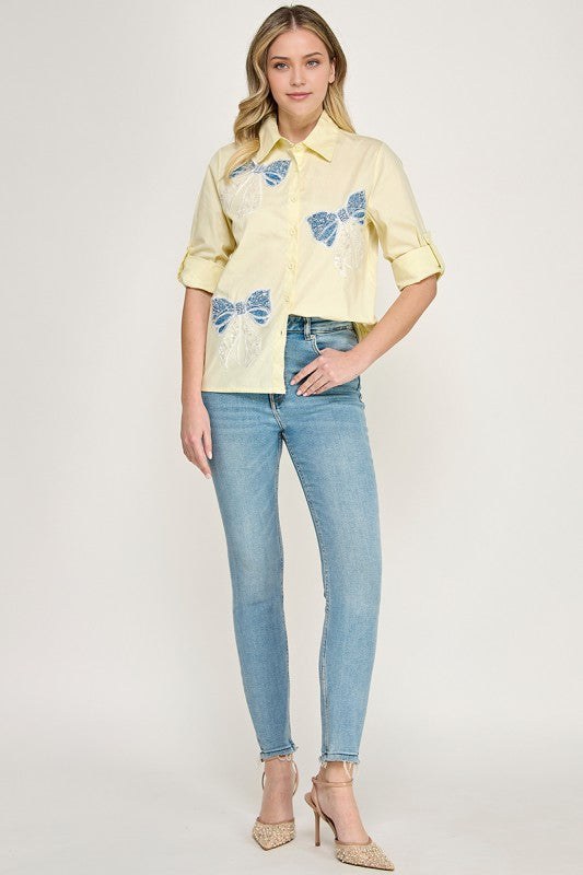 Yellow Bow Shirt