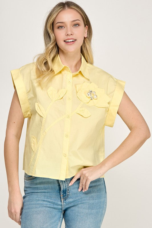 Yellow Flower Shirt