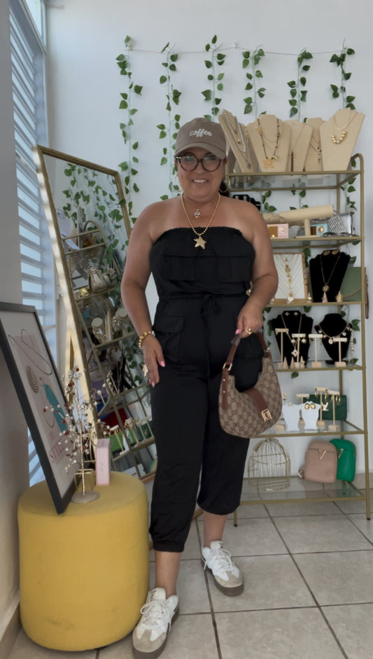 Black Tube Jumpsuit