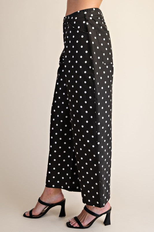 Black Stretch Barrel Pant