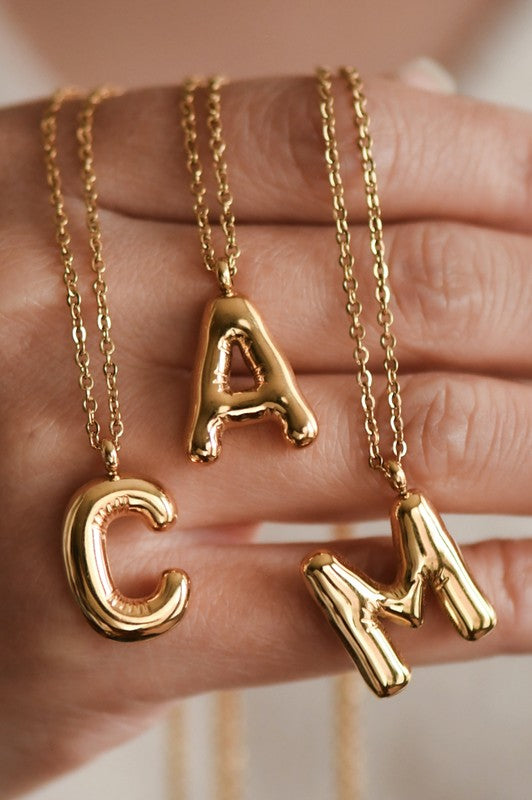 18K Gold Dipped Letter Necklace