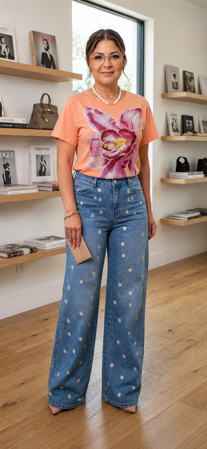 Orange Flower T-Shirt
