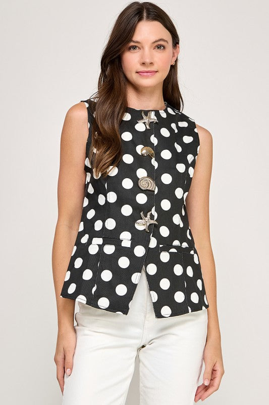 Pre-order Oct 11 Polka Dot Vest Top