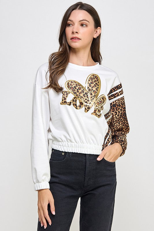 Pre-order Sept 21 Love Animal Print Sweater