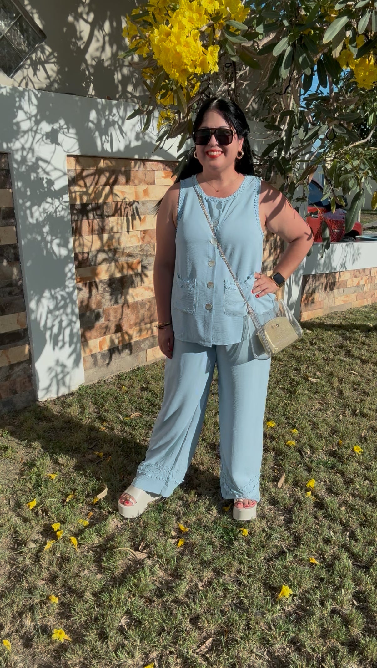 Blue Woven Set