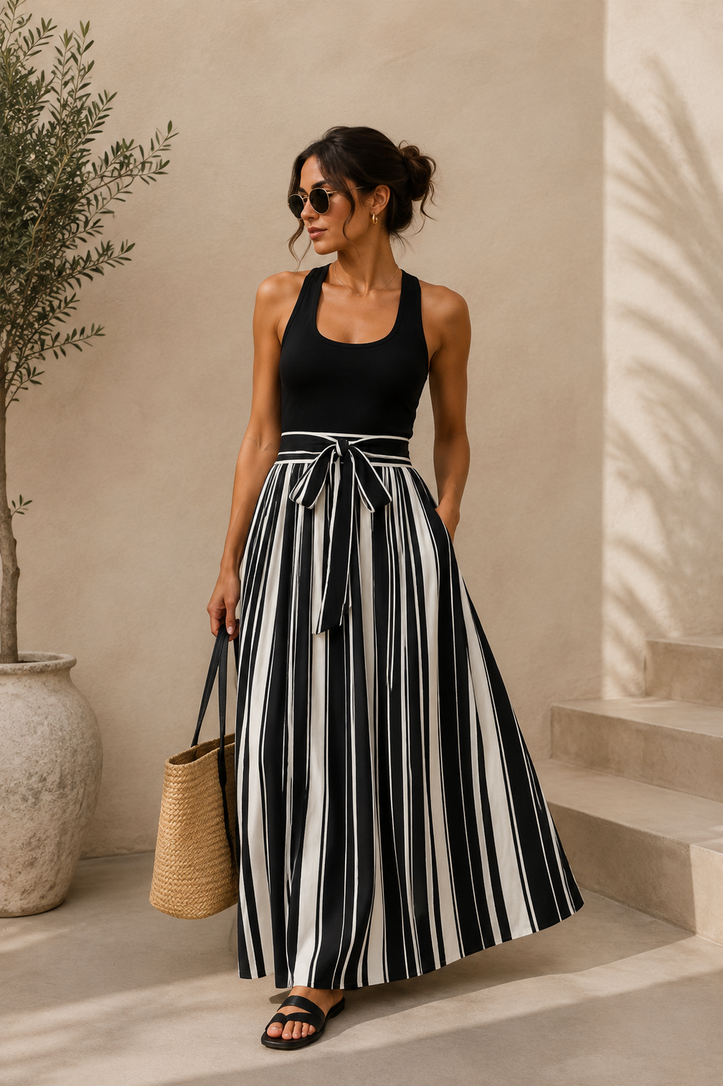 Pre-orden Agosto 15 Black Knit Dress