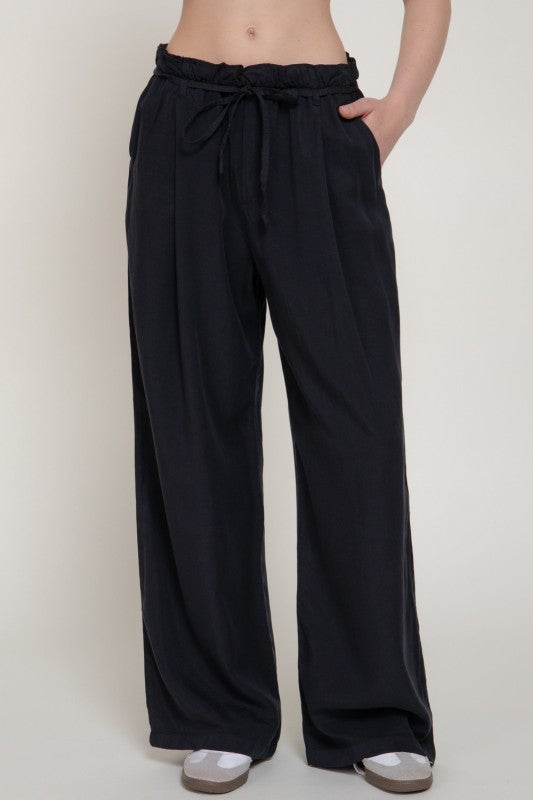 Pre-order June 29 Black Paperbag Pants