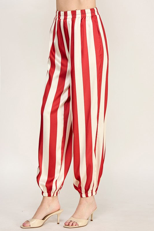 Pre-order Agosto 3 Red/Ivory Jogger Pant