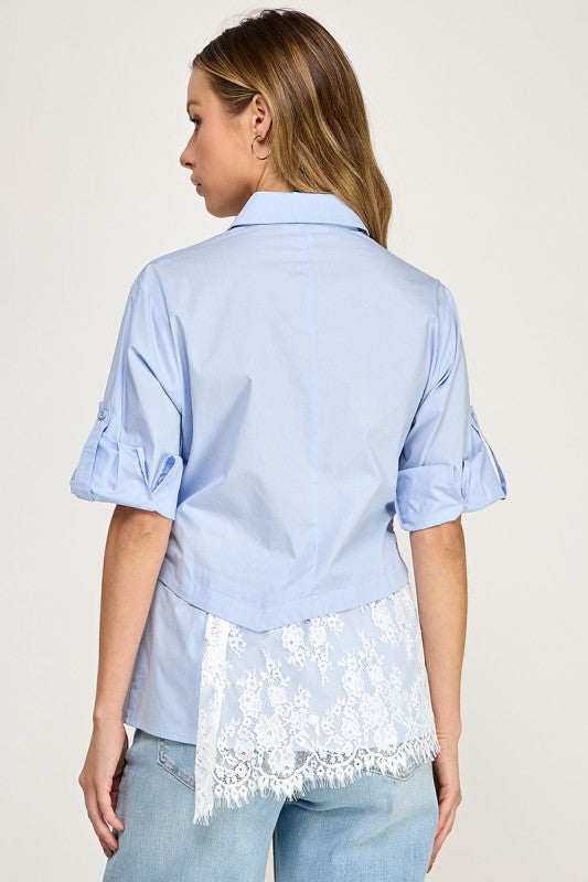 Pre-order March 9 Layered Lace Shirt