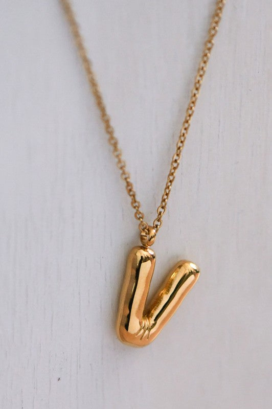 18K Gold Dipped Letter Necklace