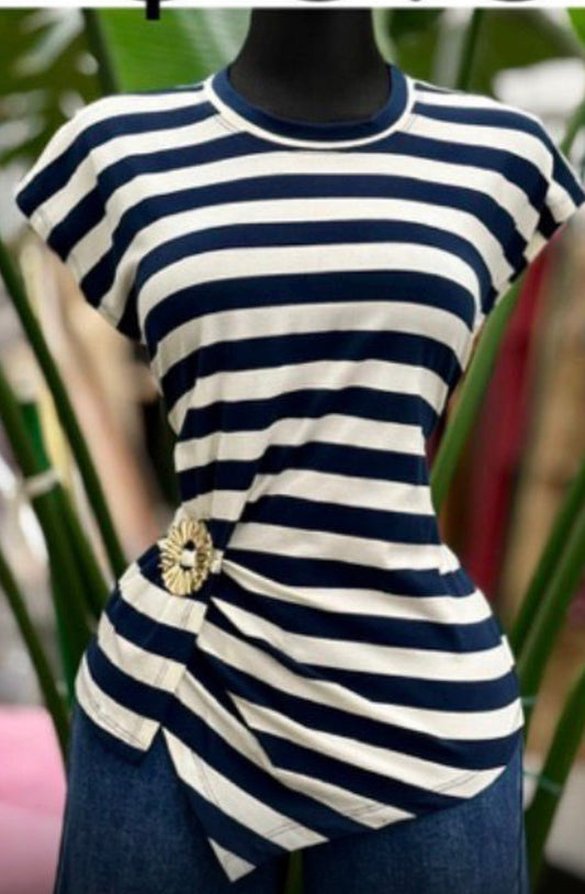 Navy Stripe T-Shirt