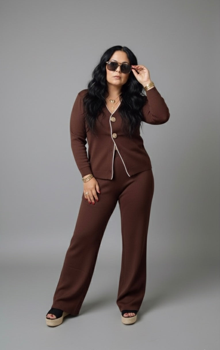 Brown Knit Set