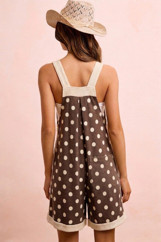 Brown Polka Dot Romper