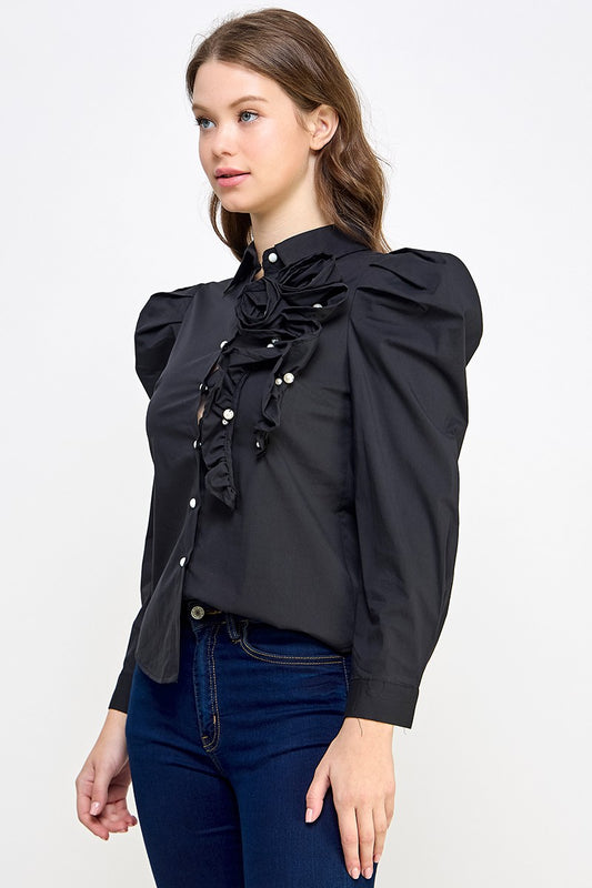 Puffed Detail Shirt