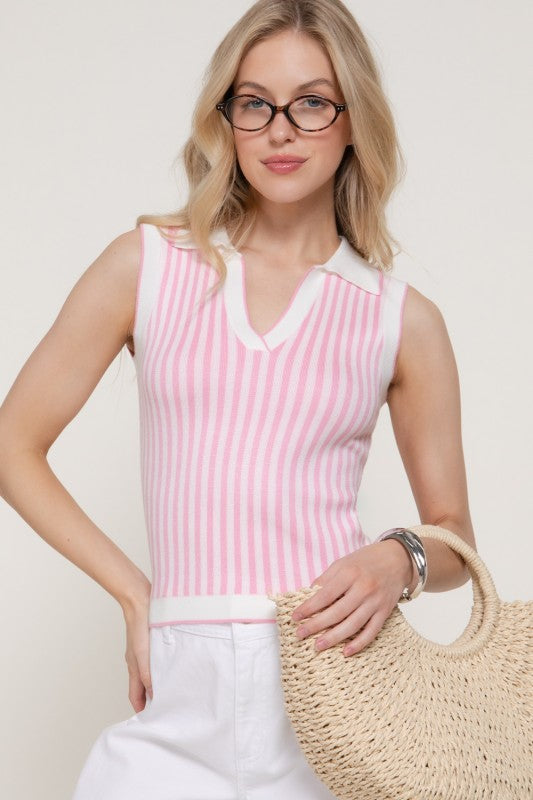Pink Sweater Top