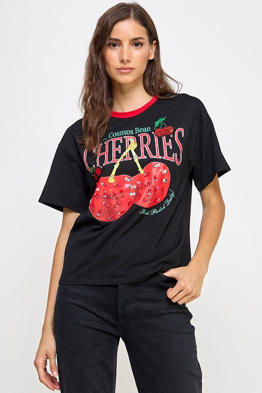 Pre-order Sept 21 Black Cherry Graphic T Shirt