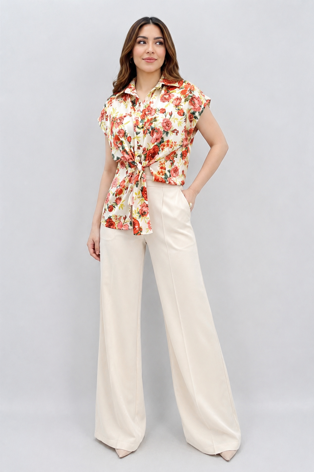Tie Front Blouse