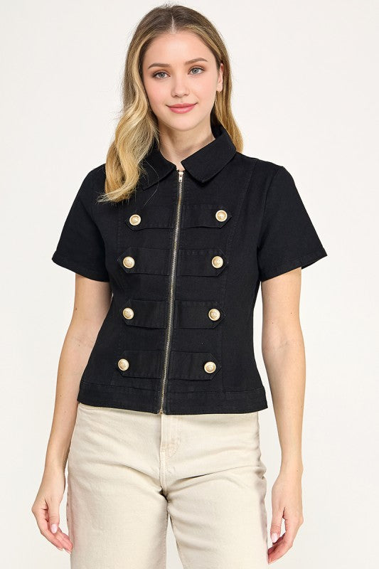 Pre-order Oct 26 Black Napoleon Jacket