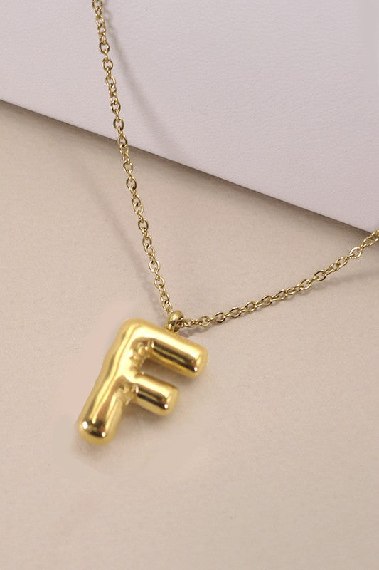 18K Gold Dipped Letter Necklace