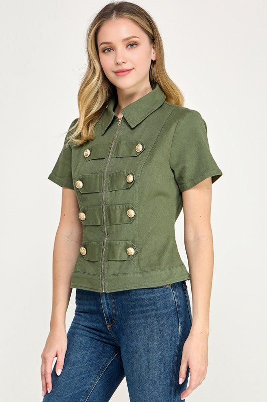 Pre-order Oct 26 Olive Napoleon Jacket