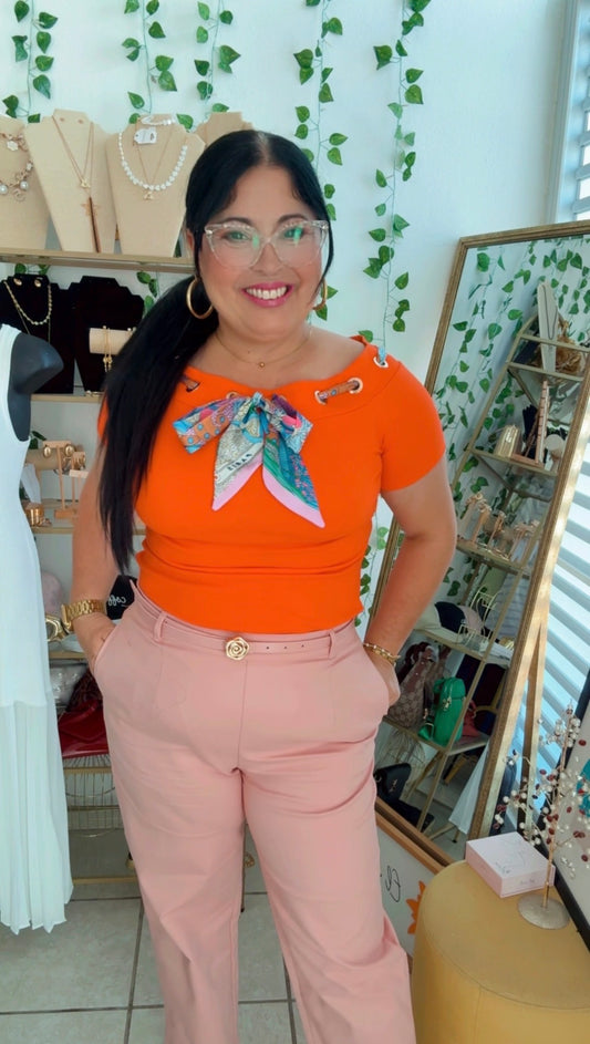 Orange Bandana T-Shirt