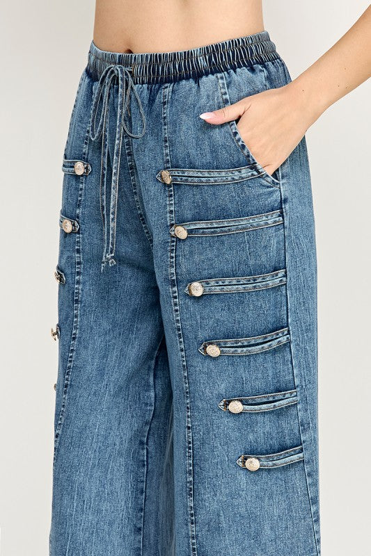 Pre-order Sept 21 Light Denim Military Pants