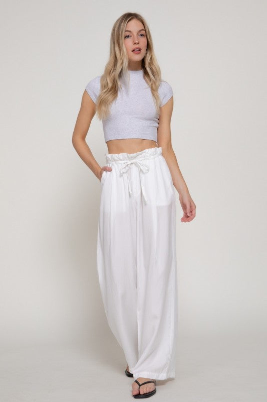 Pre-order June 29 White Paperbag Pants