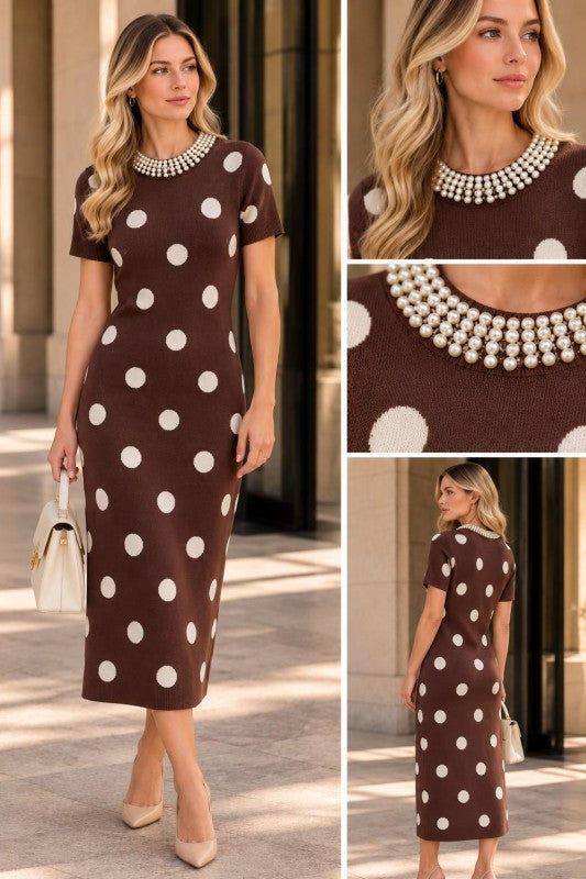 Pre-order Nov 2 Coffee Sweater Midi Dress