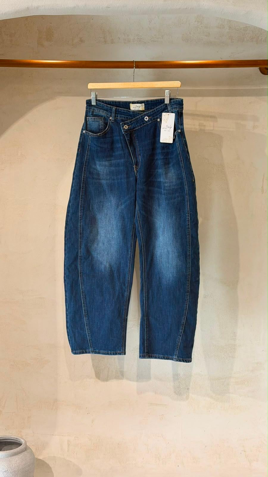 🇮🇹 Cross bottom Denim Barrel