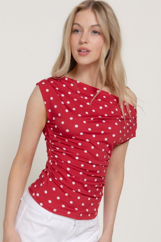 Pre-order July 13 Red Polka Shirt