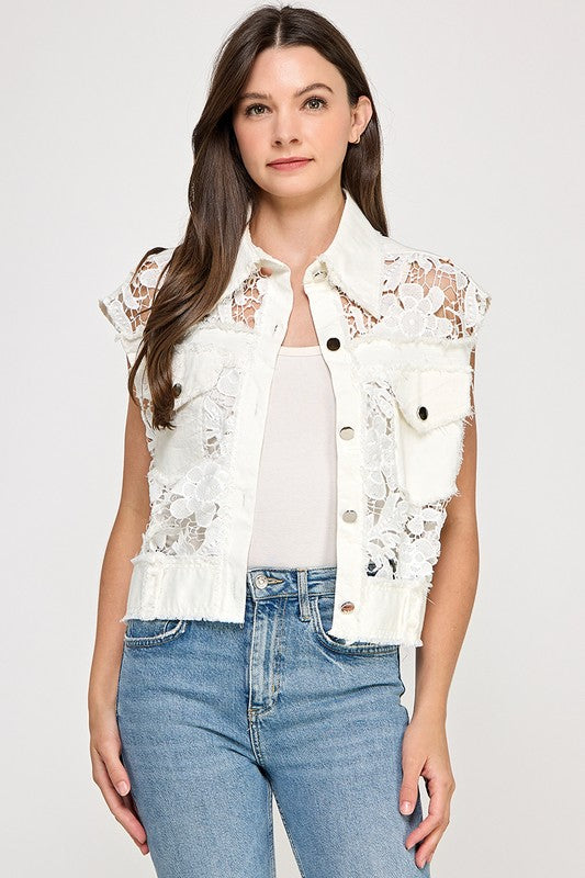 Pre-order mayo 12 White Lace Shirt