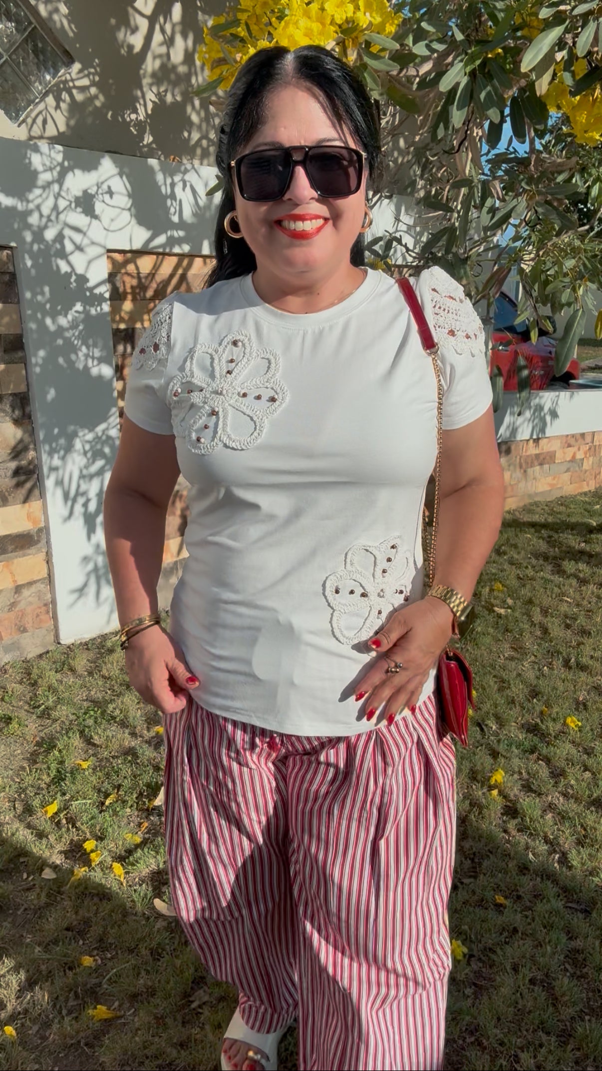 White Embroidery T-Shirt