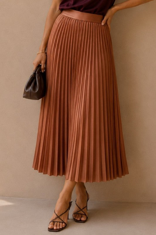 Camel Maxi Skirt