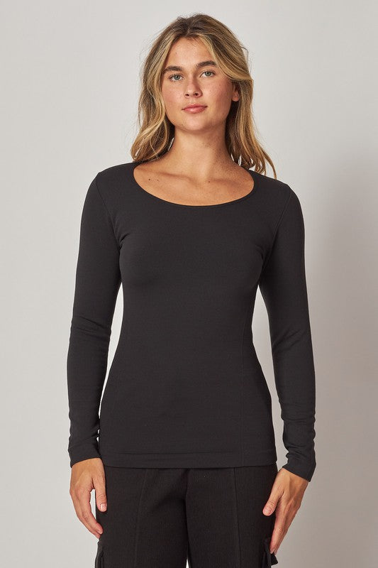 Black Super Soft Thermal Top