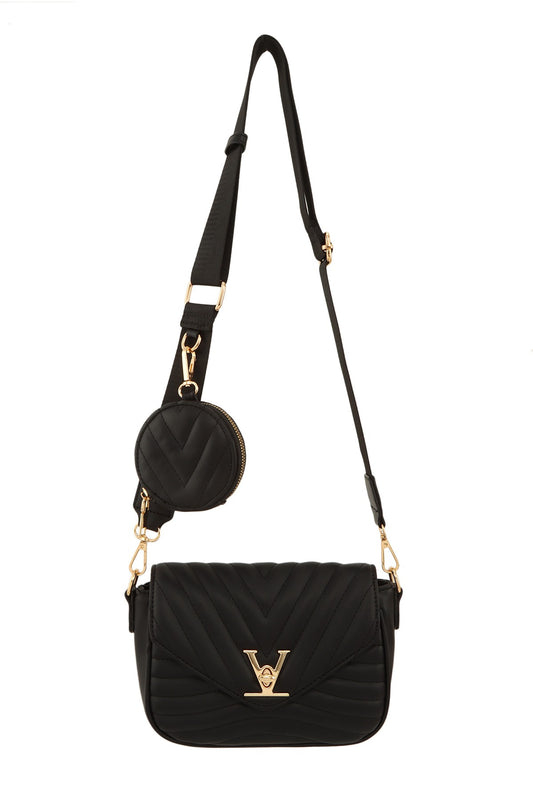 V Black Crossbody bag