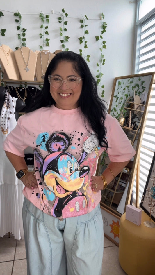 Pink Mickey Oversize (L)