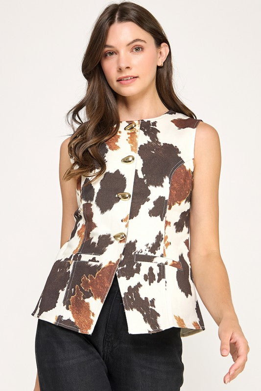 Pre-order Oct 11 (vaquita) Animal Print Top