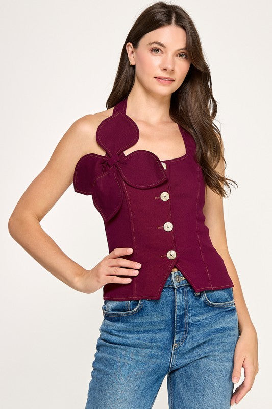 Pre-order Oct 18 Denim Flower Shirt (Back Smock)