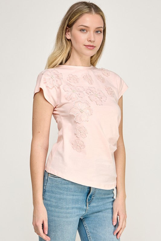 Pink Floral T-Shirt