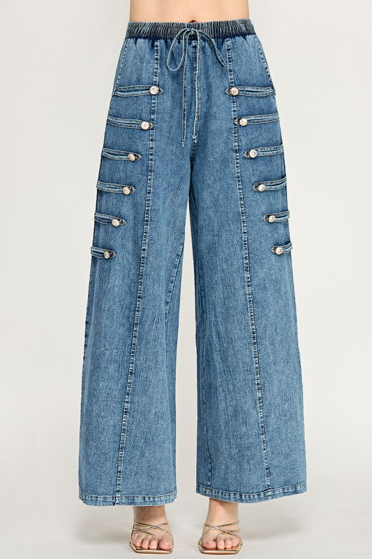 Pre-order Sept 21 Light Denim Military Pants