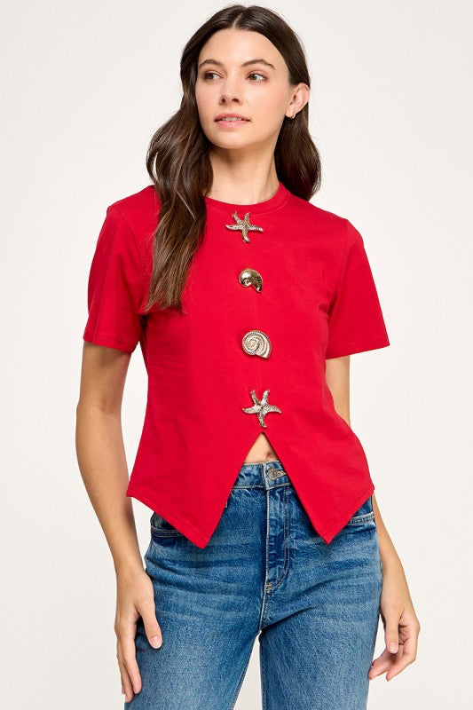 Red Under the Sea T-Shirt