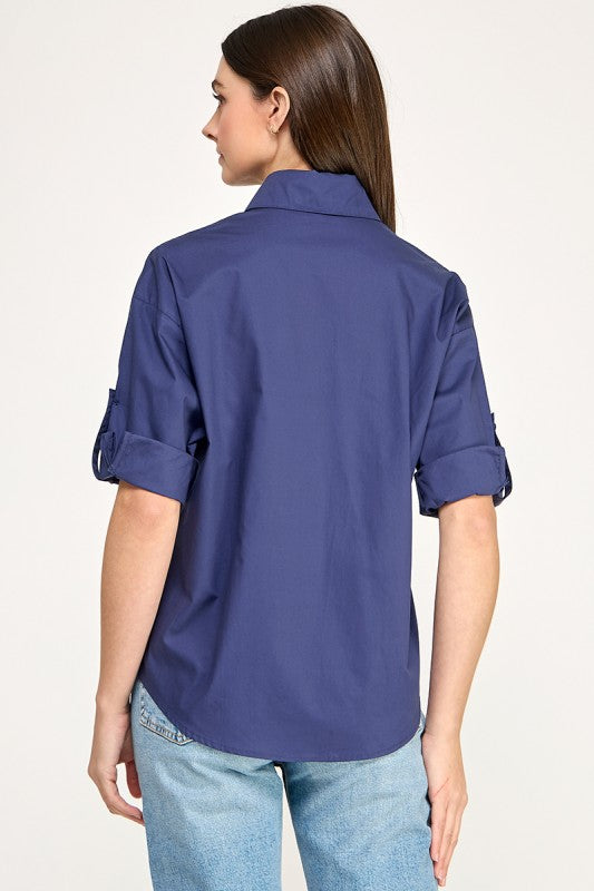 Blue Dog Character Top