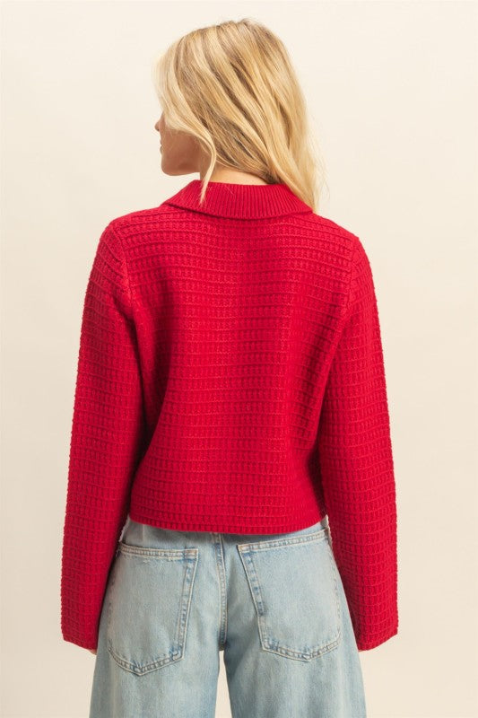 Red Knit Sweater