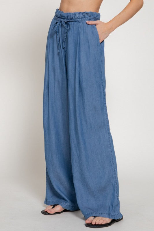 Pre-order June 29 Blue Paperbag Pants
