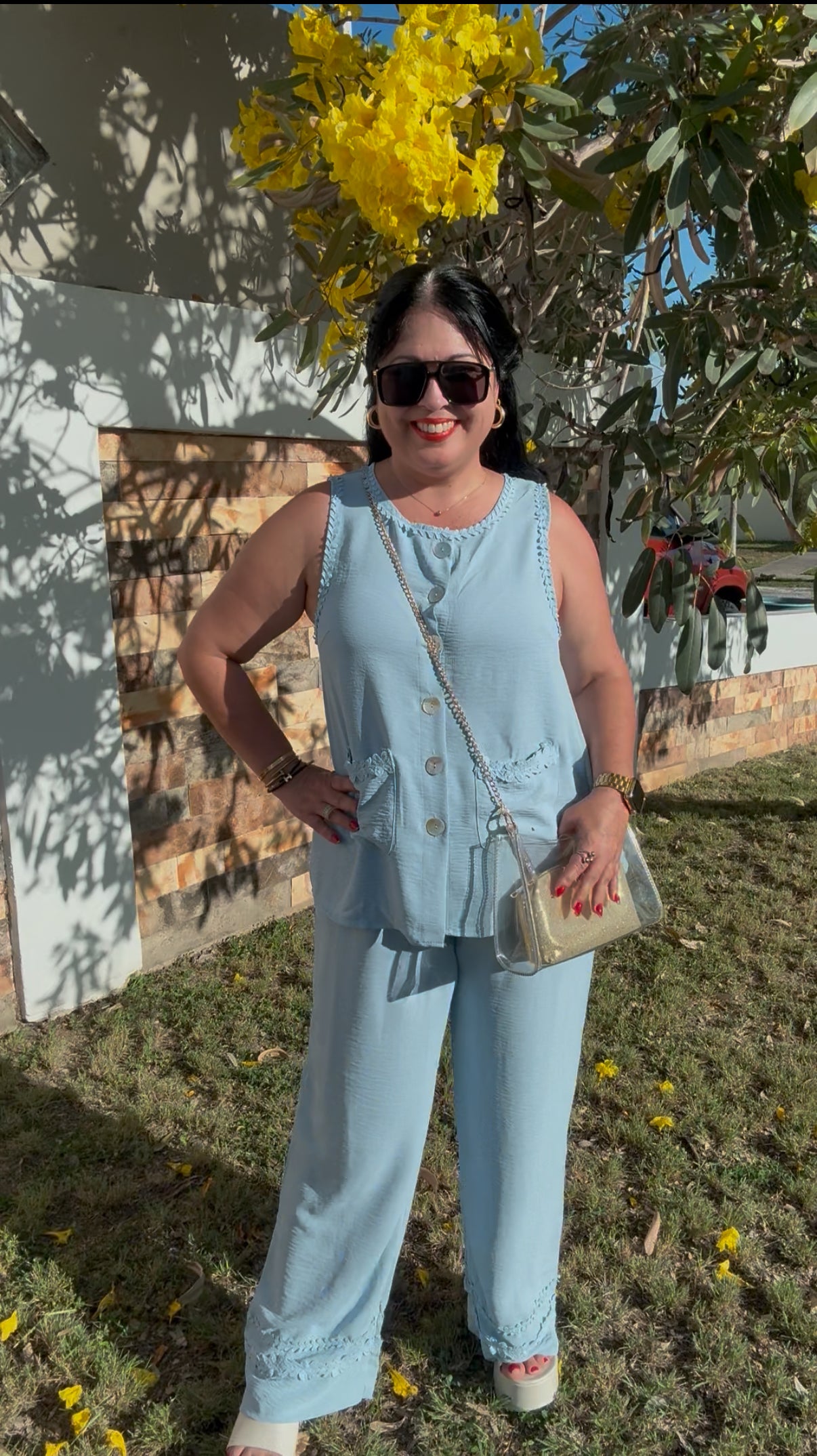 Blue Woven Set