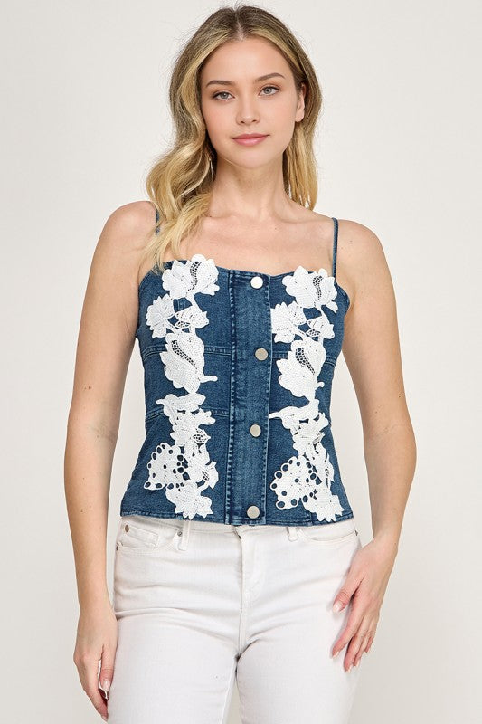 Pre-order March 9 Dark Denim Top