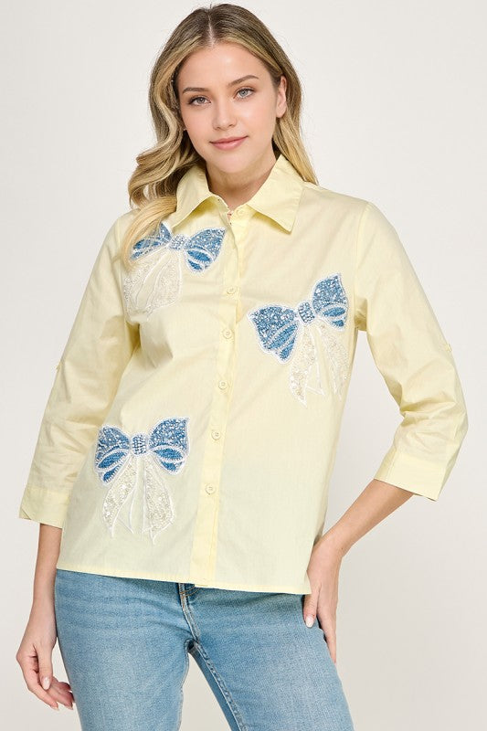 Yellow Bow Shirt