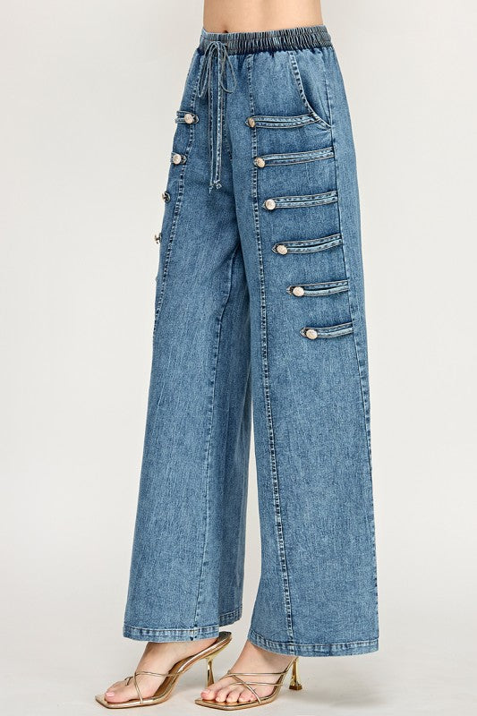 Pre-order Sept 21 Light Denim Military Pants
